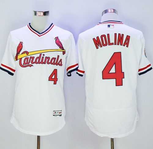 St.Louis Cardinals #4 Yadier Molina White 2016 Flexbase Collection Cooperstown Stitched Baseball Jersey,We sell and wholesale St.Louis Cardinals #4 Yadier Molina White 2016 Flexbase Collection Cooperstown Stitched Baseball Jersey on line form chian!
